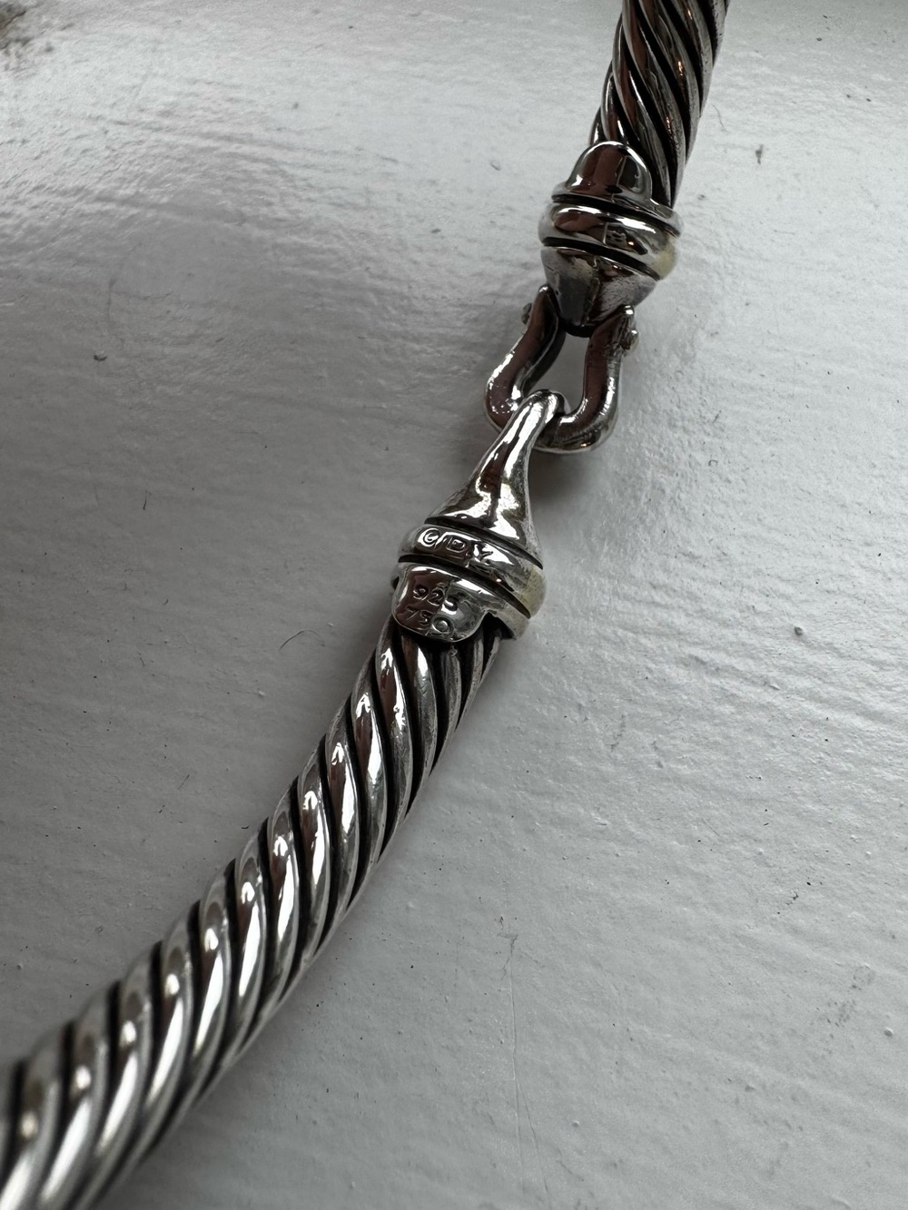 David Yurman Buckle Classic Cable Bracelet, 5mm — Medium - Picture 3 of 5